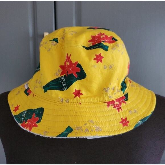 Brixton x Coca-Cola Good Day Rock ‘N’ Roll Classics Reversible Bucket Hat S/M - Picture 5 of 10